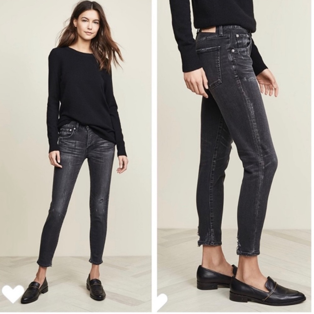MOUSSY Vintage Velma Comfort Stretch Skinny Jeans‎ in Black Size 27